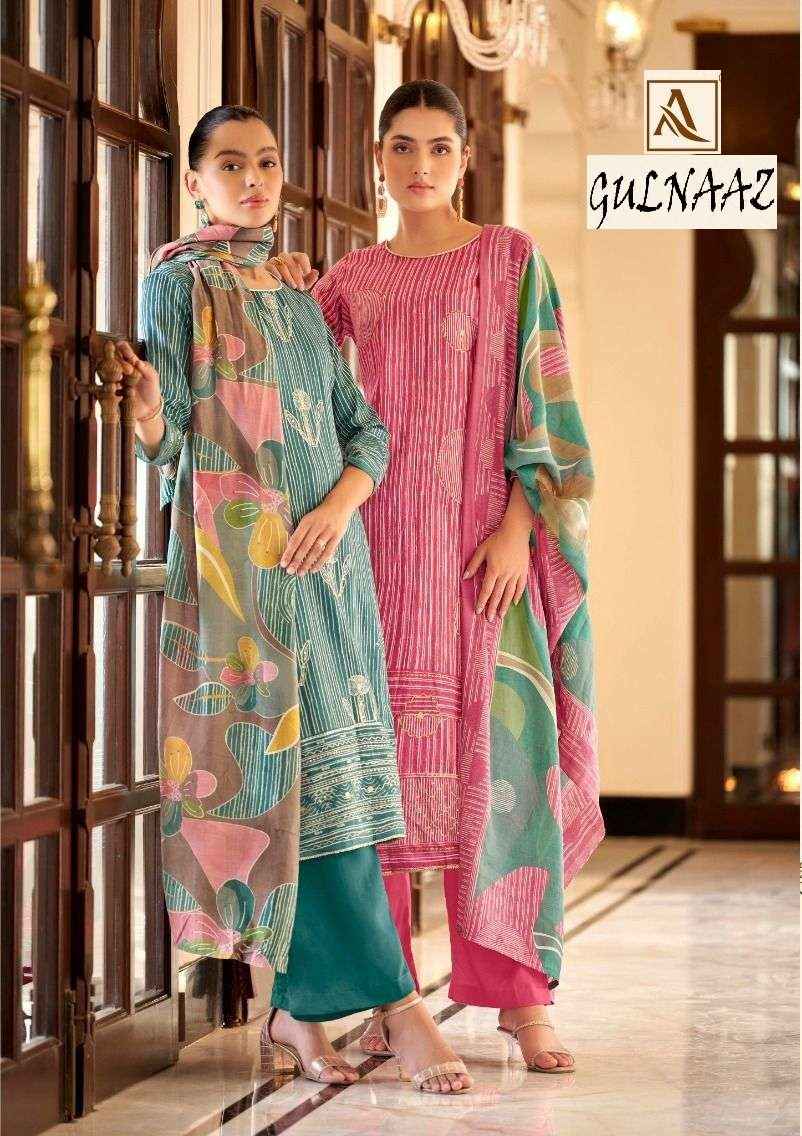 Alok Suit Gulnaaz Pure Reyon Unstitch Dress Material ( 6 Pcs Catalogue )