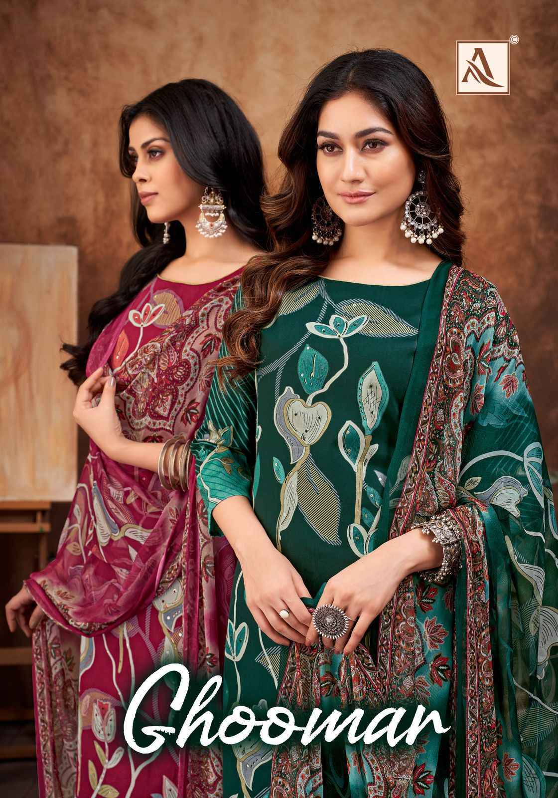 Alok Suits Ghoomer Zam Salwar Kameez New Catalog ( 4 pcs Catalogue )