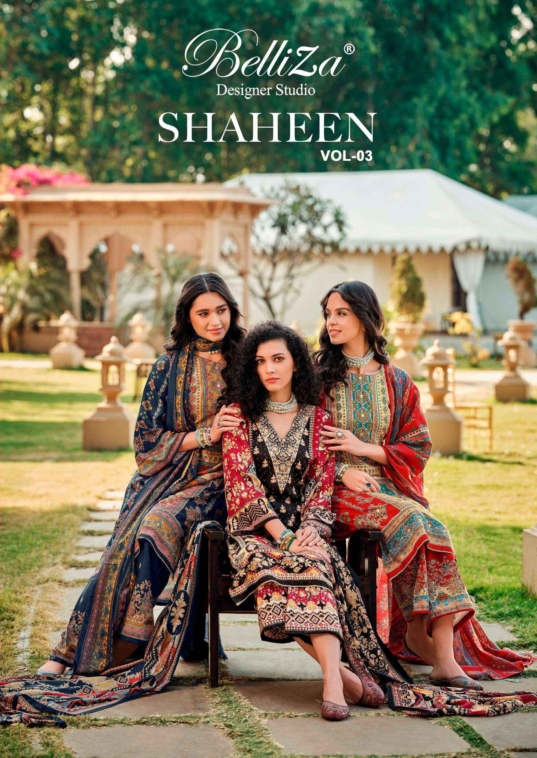 Belliza Designer Shaheen Vol 3 Rayon Pakistani Salwar Kameez ( 8 Pcs Catalogue )