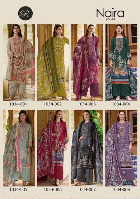 Belliza Naira Vol 92 Cotton Dress Material Wholesale Price ( 8 Pcs Catalog )