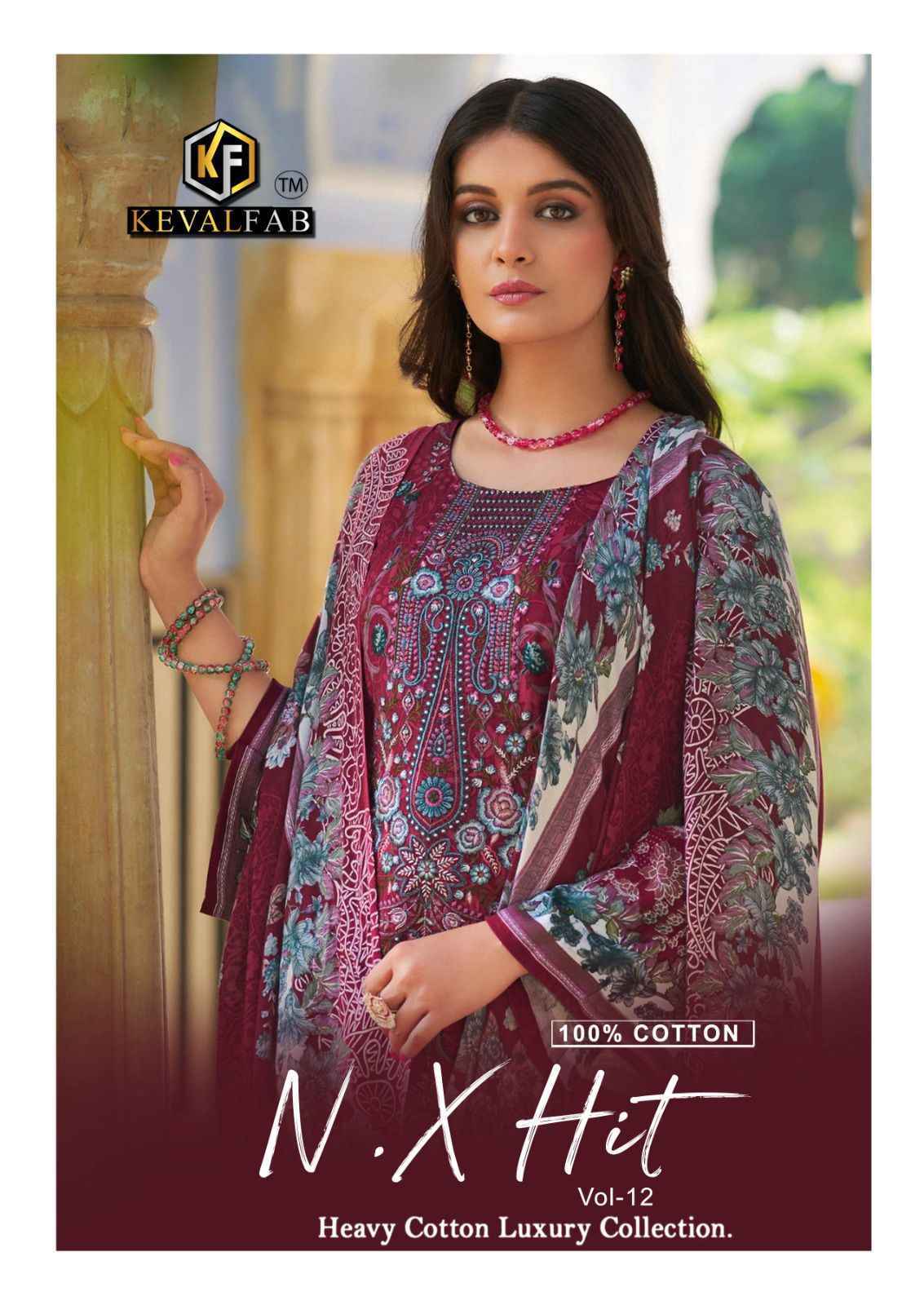 Keval Fab K Kasha Nx Hit Vol 12 Cotton Dress Material Wholesale Price ( 6 Pcs Catalog )