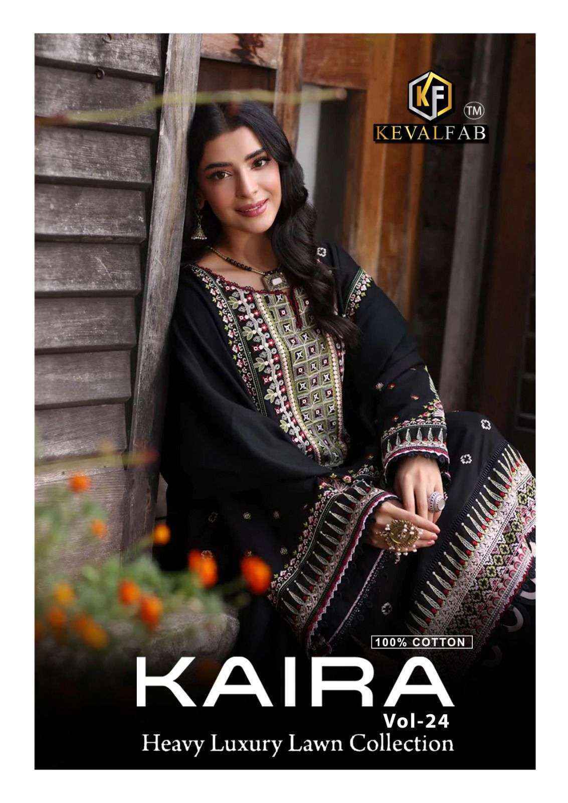 Keval Fab Kaira Vol 24 Wholesale Cotton Dress Material ( 6 pcs Catalogue )