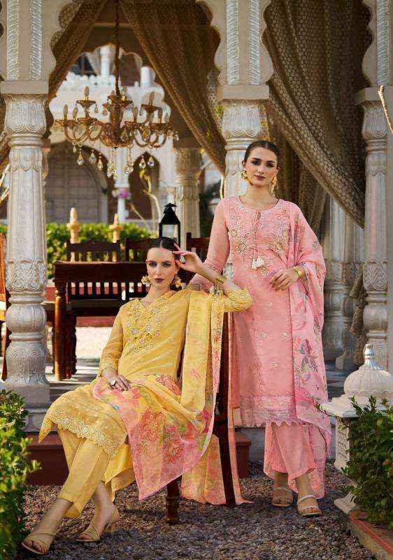 Lady Leela Varnika Wholesale Organza Designer Readymade Suits ( 6 pcs Catalog )