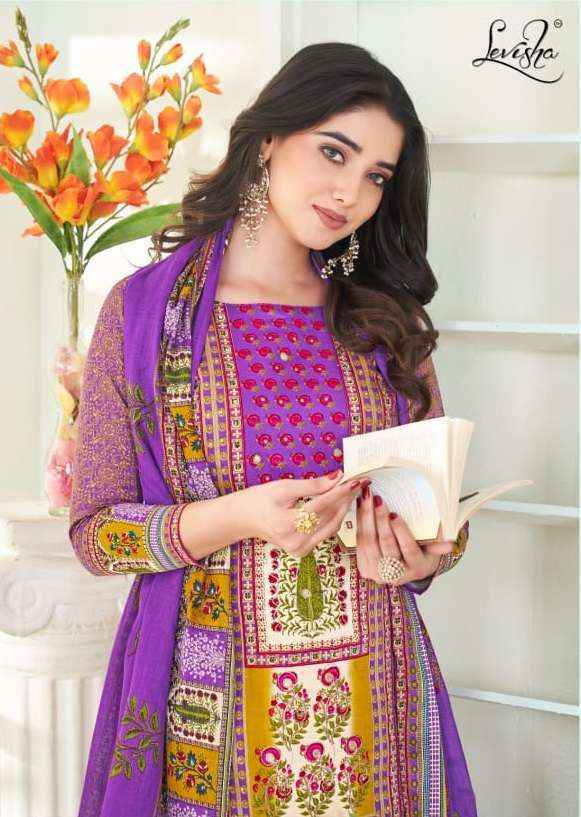 Levisha Bela Wholesale Jam Cotton Salwar Kameez At Wholesale Price ( 4 pcs Catalogue )