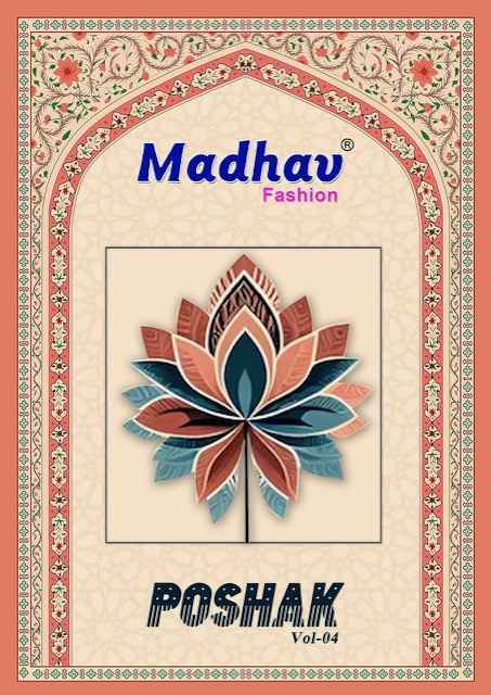 Madhav Fashion Poshak Vol 4 Cotton Dress Material Wholesale Price ( 10 Pcs Catalog )