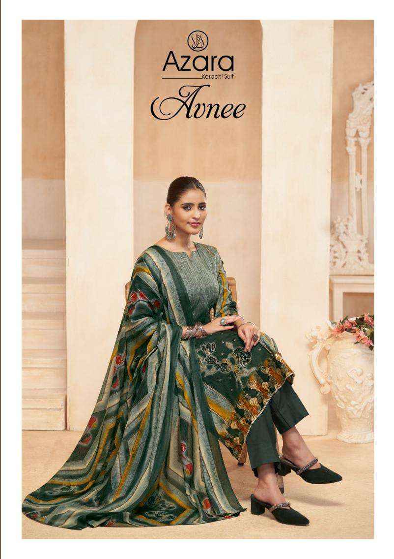 RADHIKA FASHION AZARA AVNEE LAWN COTTON DRESS MATERIAL ( 4 PCS CATALOG )