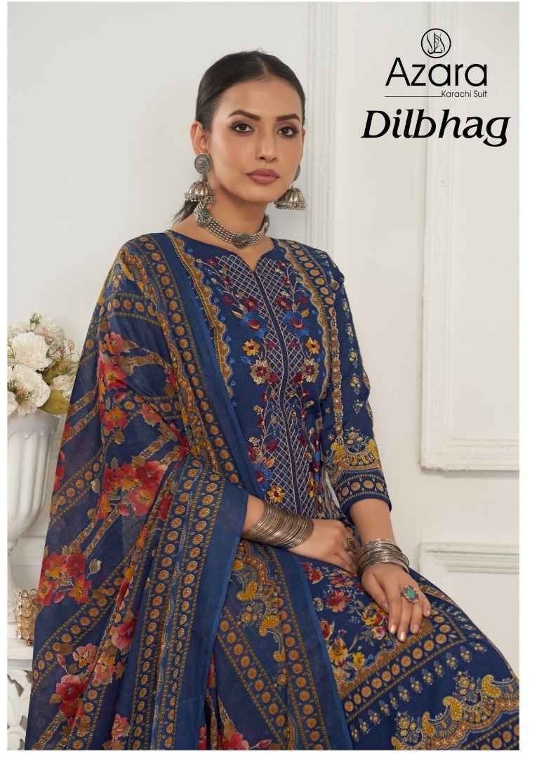 Radhika Fashion Azara Dilbhag Lawn Cotton Dress Material Wholesale Price ( 4 Pcs Catalog )