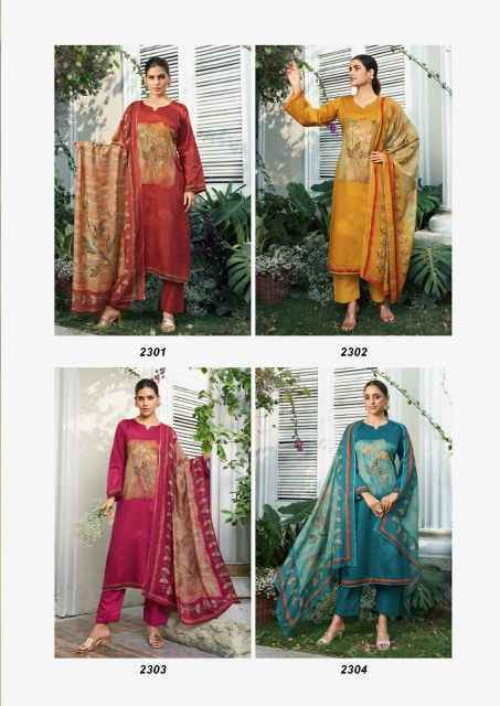 Rupali Fashion Varsha Jam Satin Dress Material Wholesale price ( 4 Pcs Catalog )