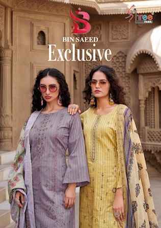 Shree Fabs Bin Saeed Exclusive Vol 1 Pakistani Suits Wholesale Price ( 6 pcs Catalogue )