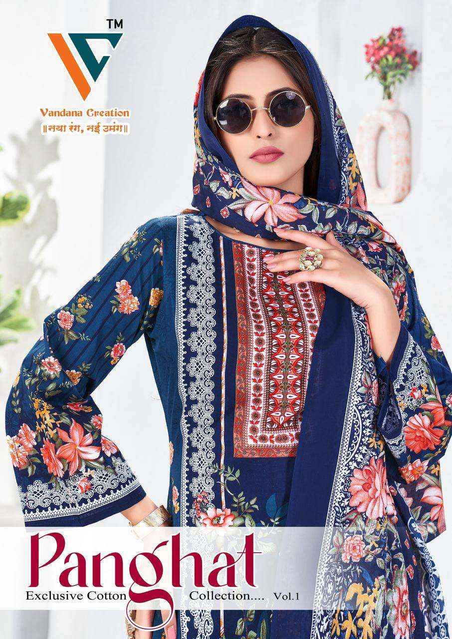 VANDANA‎‎‎‎‎ CREATION PANGHAT VOL 1 PAKISTANI SALWAR KAMEEZ ( 8 PCS CATALOGUE )