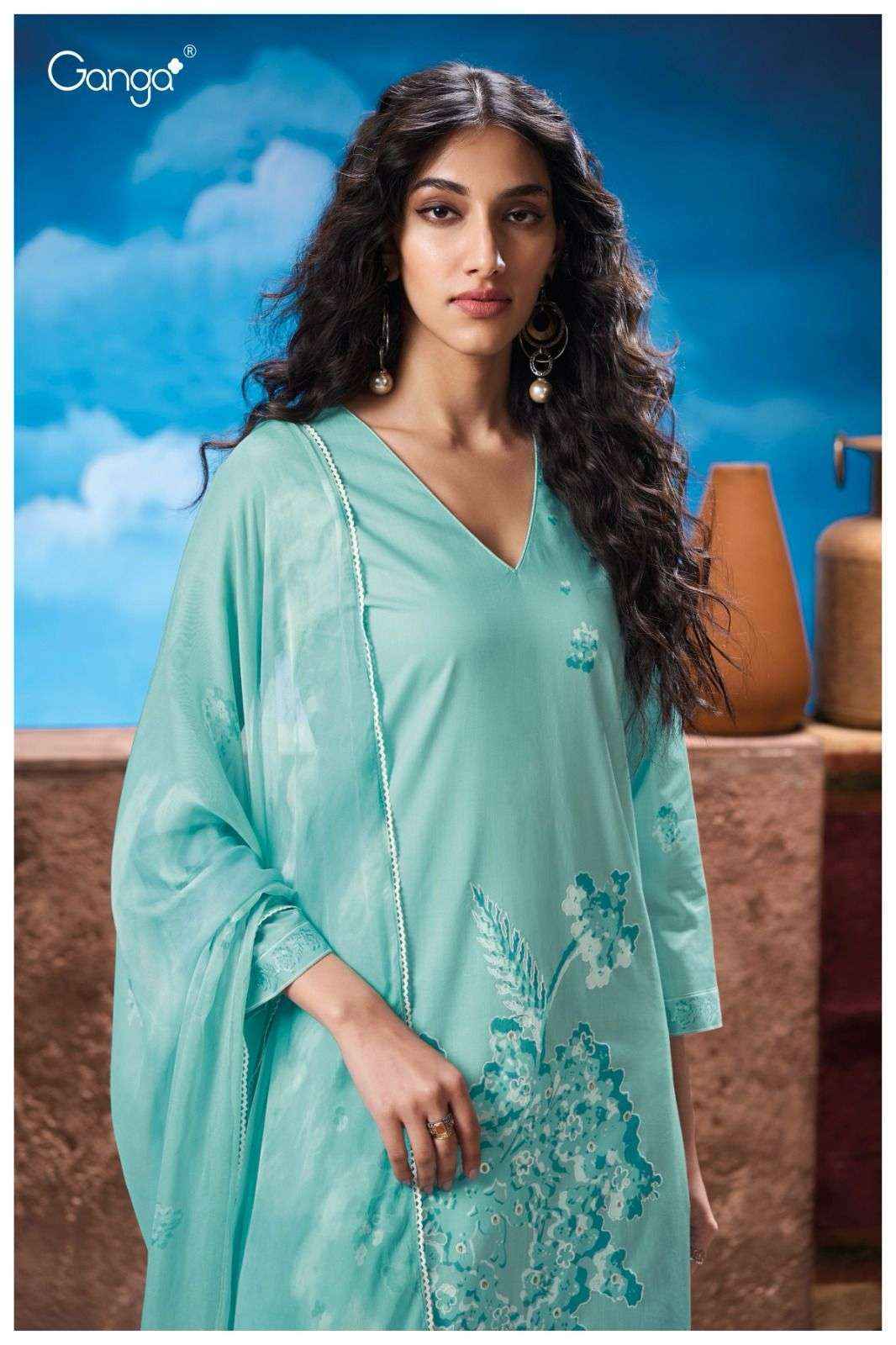 Ganga Natalia 3306 Cotton Dress Material Wholesale Price ( 4 Pcs Catalog )