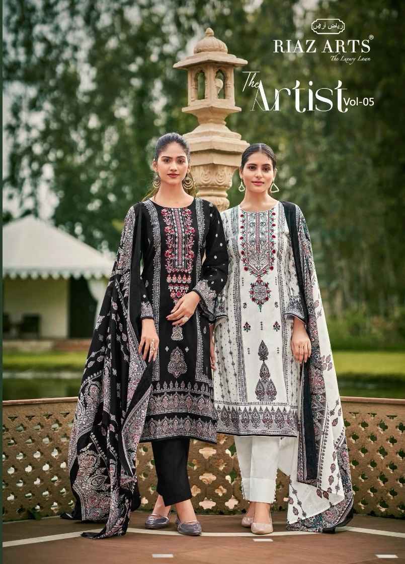 Riaz Arts The Artist Vol 5 Suits Wholesale  ( 8 pcs Catalogue )