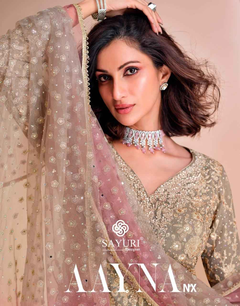 Sayuri Designer Aayna Nx Readumade Georgette Dress Wholesale Price ( 2 Pcs Catalog )