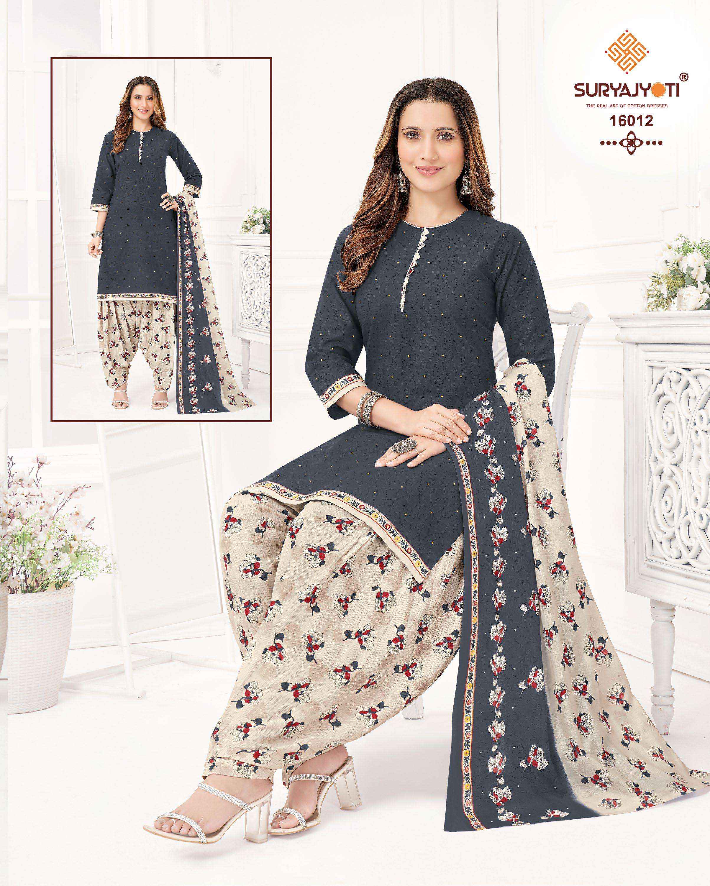 Suryajyoti Sui Dhaga Vol 16 Readymade Cotton Suits