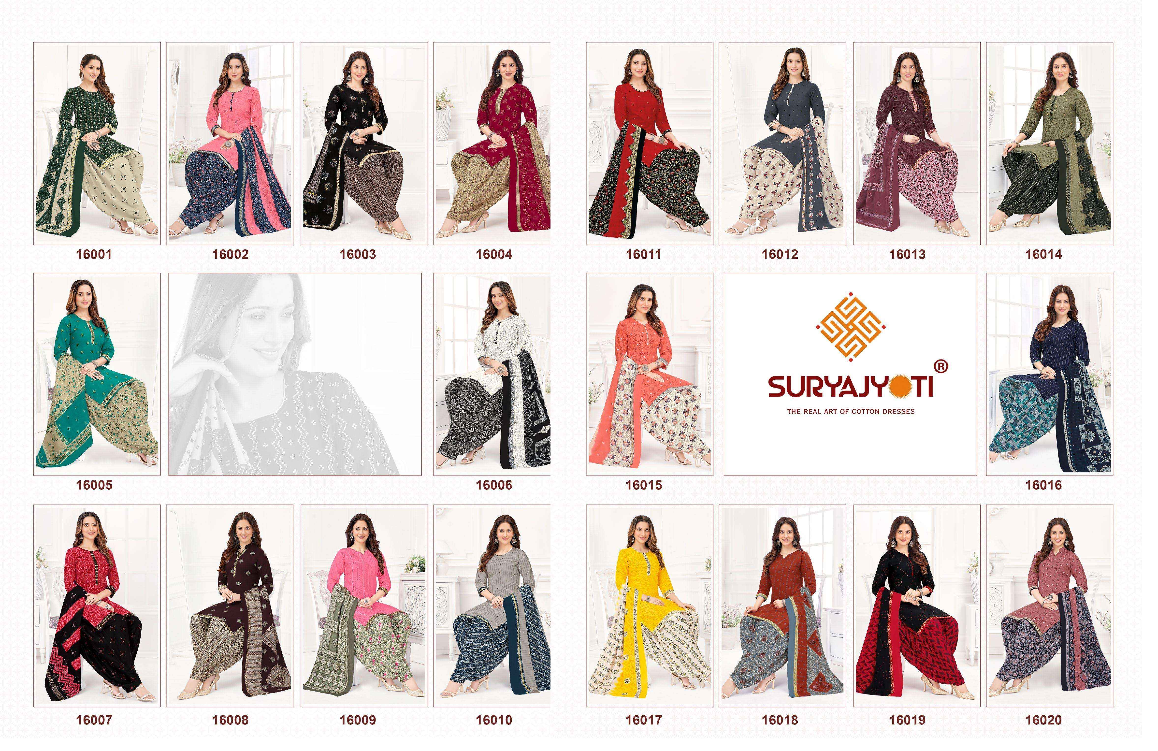 Suryajyoti Sui Dhaga Vol 16 Readymade Cotton Suits