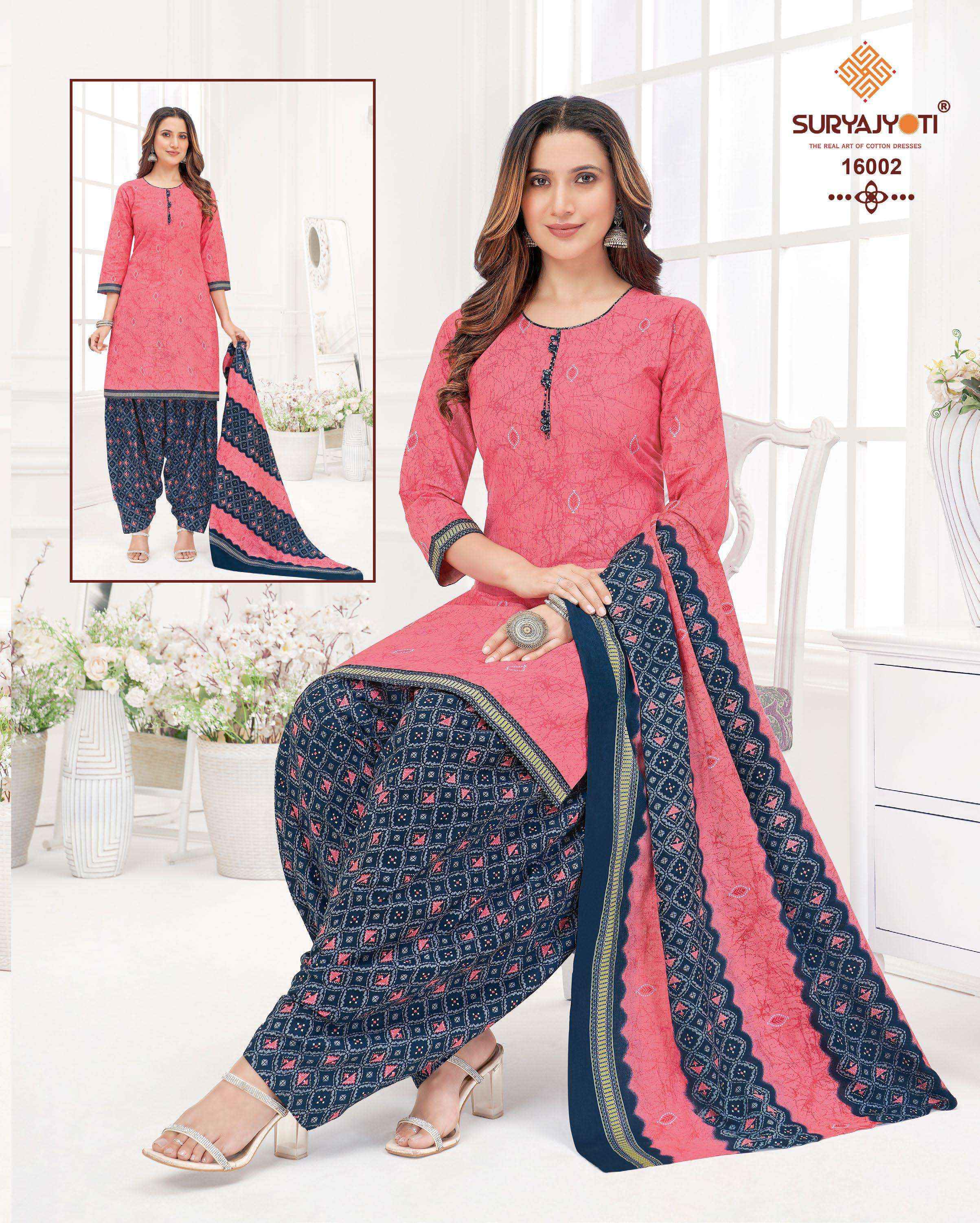 Suryajyoti Sui Dhaga Vol 16 Readymade Cotton Suits