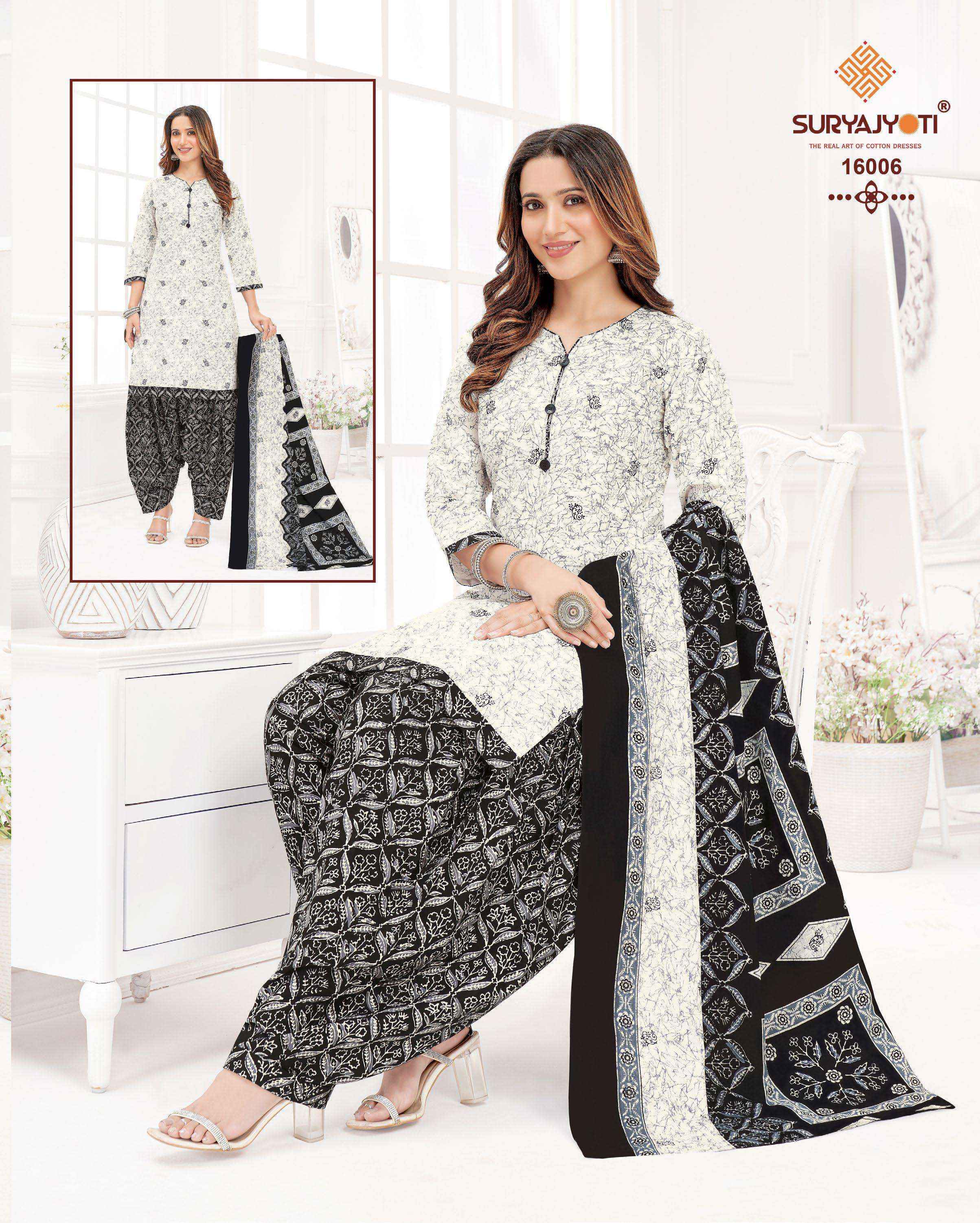 Suryajyoti Sui Dhaga Vol 16 Readymade Cotton Suits