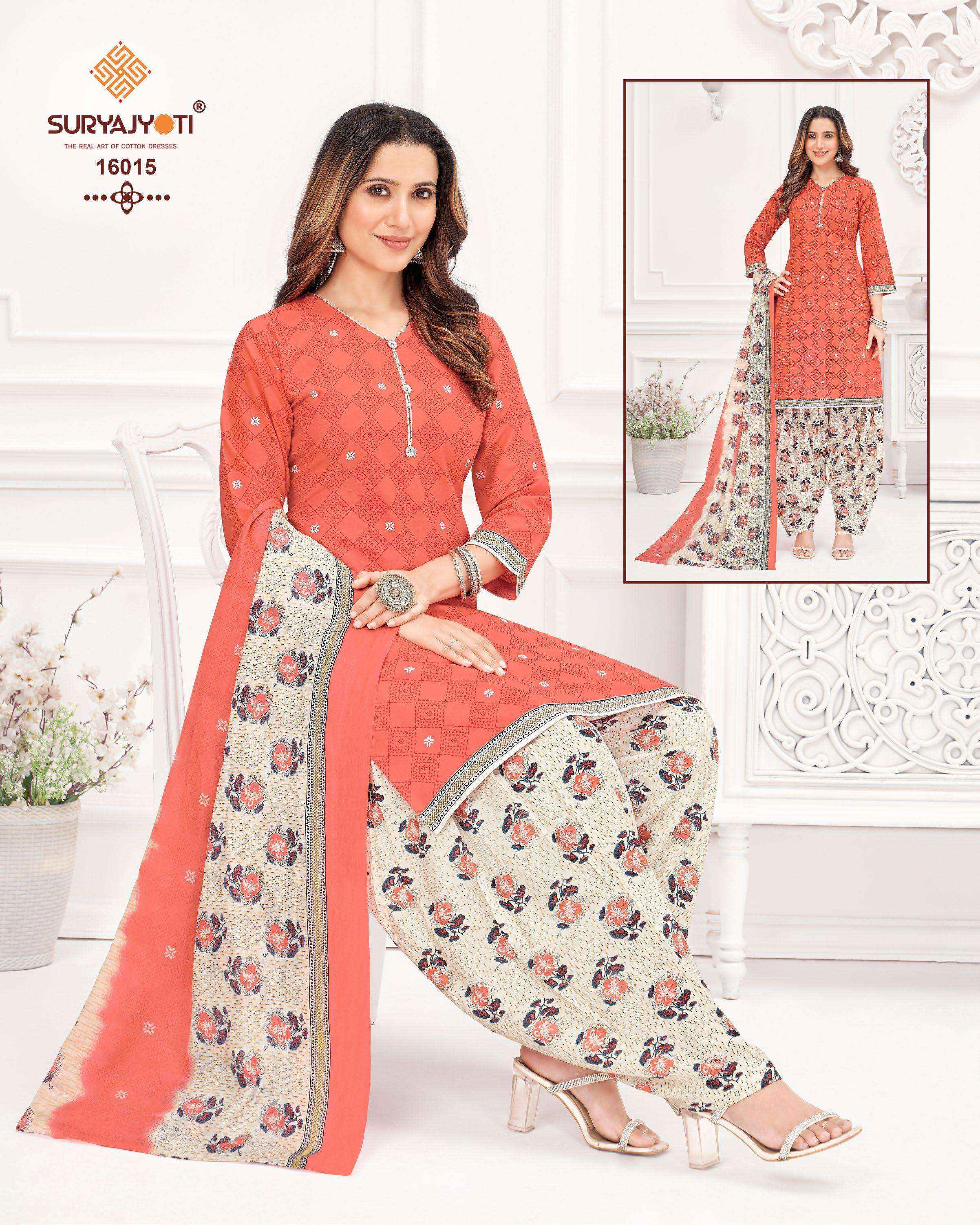 Suryajyoti Sui Dhaga Vol 16 Readymade Cotton Suits