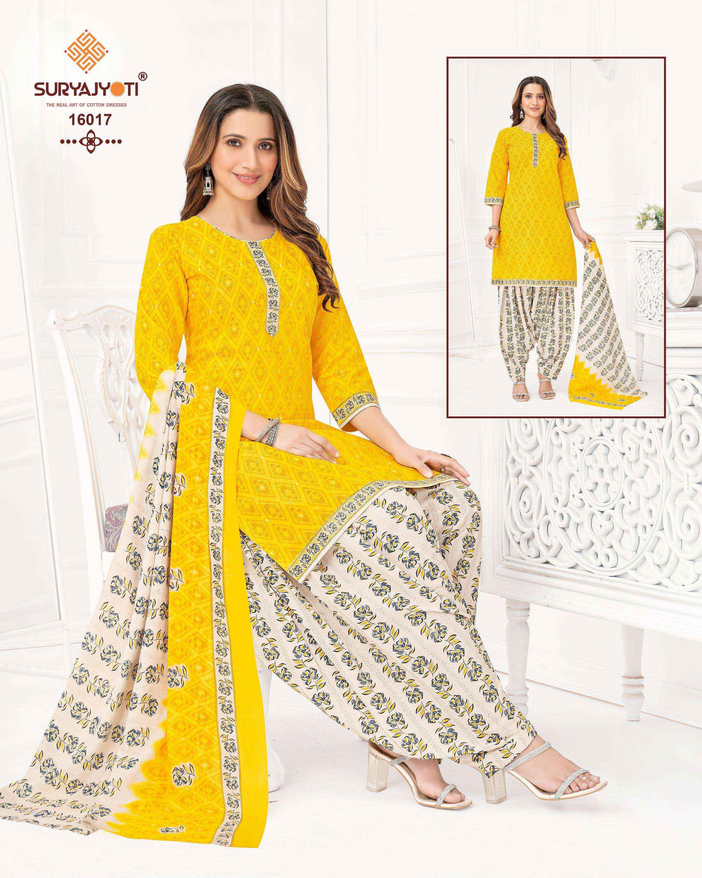 Suryajyoti Sui Dhaga Vol 16 Readymade Cotton Suits