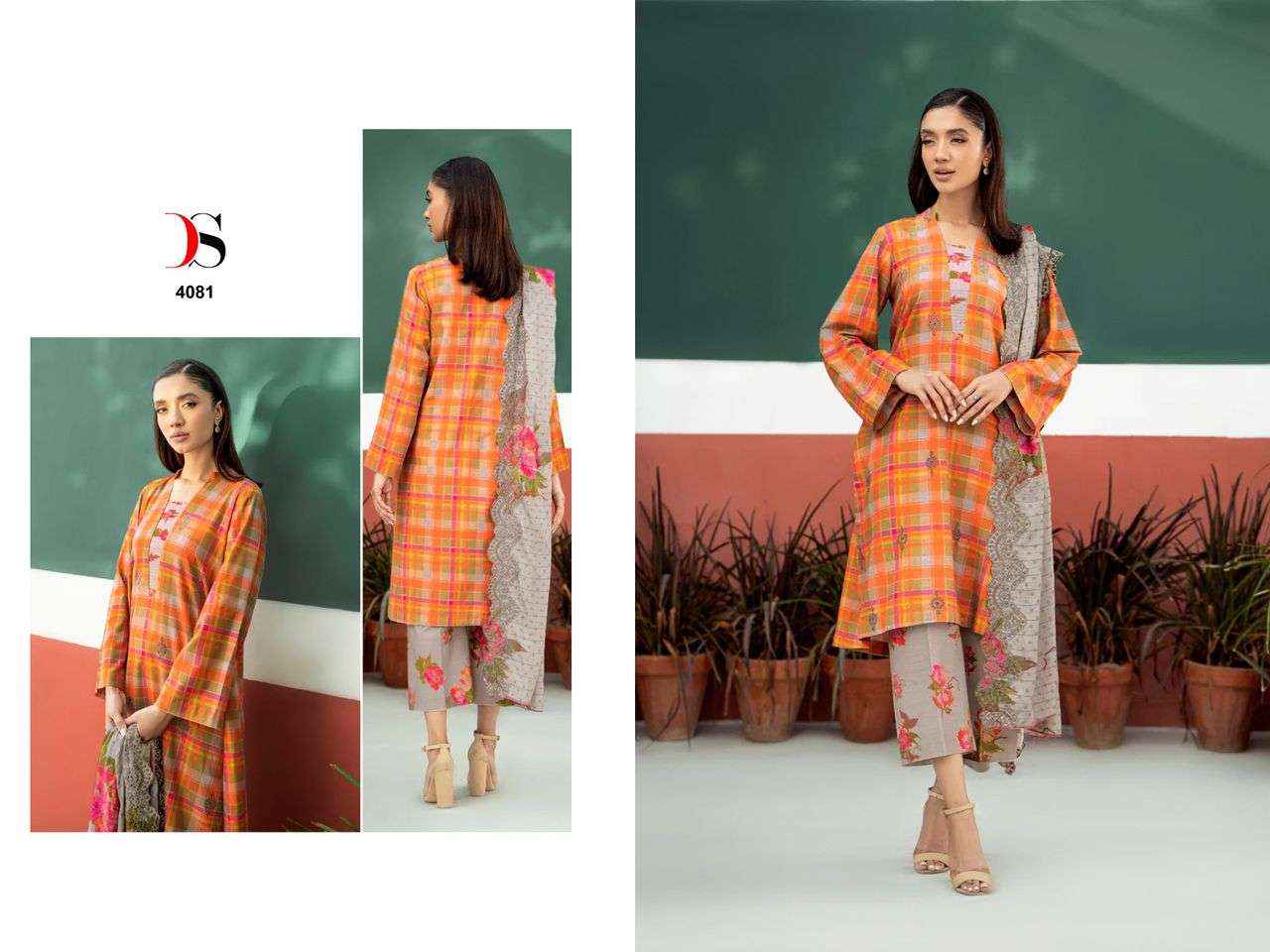 DEEPSY SUITS ANIQ 24 COTTON PAKISTANI DRESS MATERIAL ( 6 PCS CATALOG )