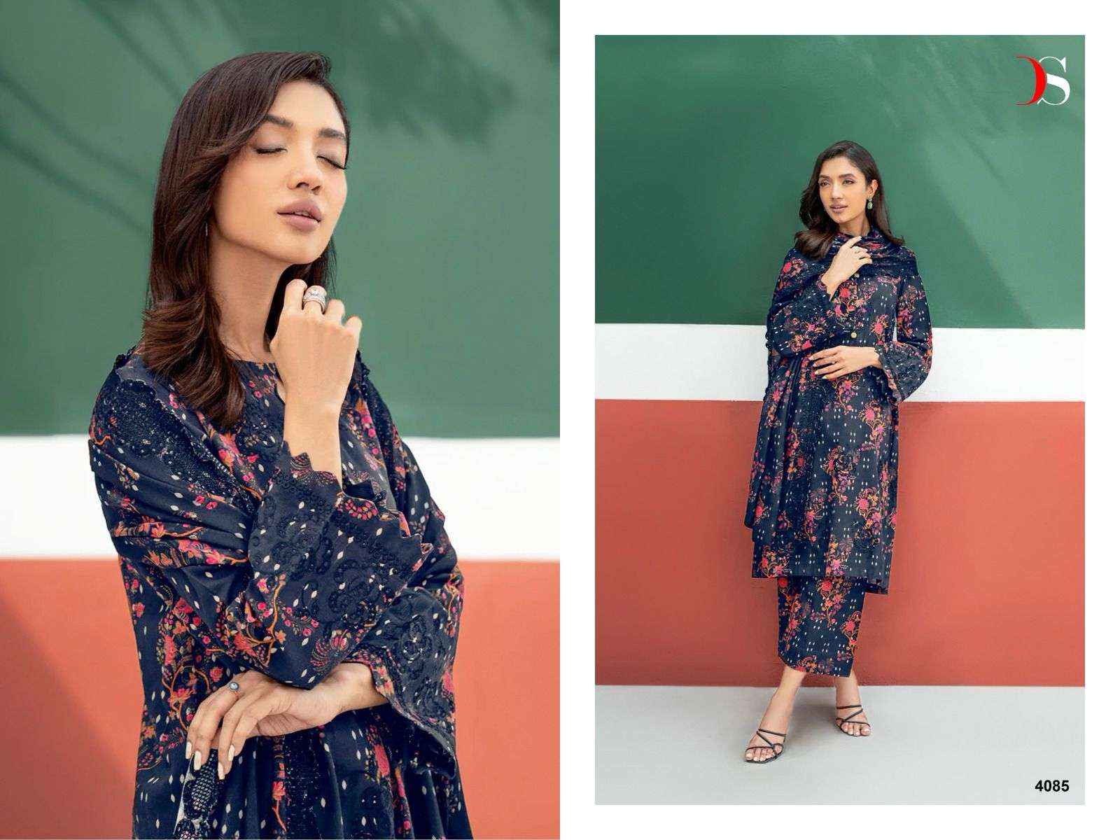 DEEPSY SUITS ANIQ 24 COTTON PAKISTANI DRESS MATERIAL ( 6 PCS CATALOG )