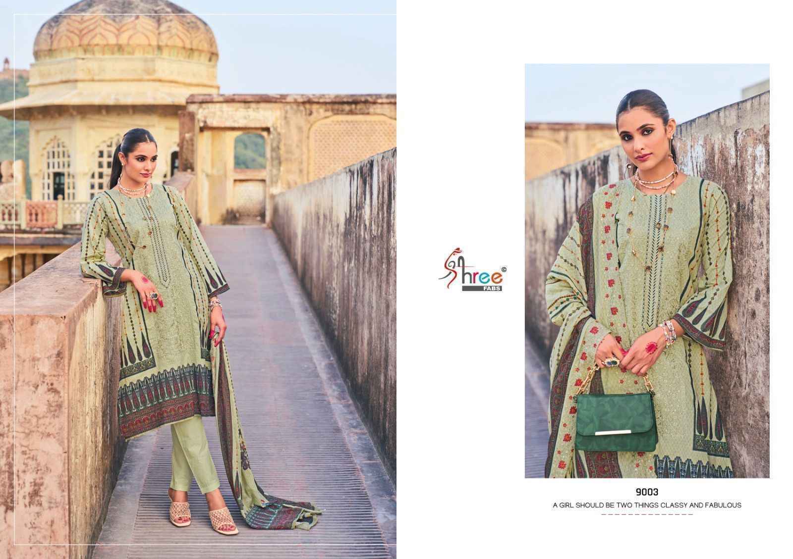 Shree Fabs Bin Saeed Lawn Collection Vol 9 Lawn Cotton Dress Material 