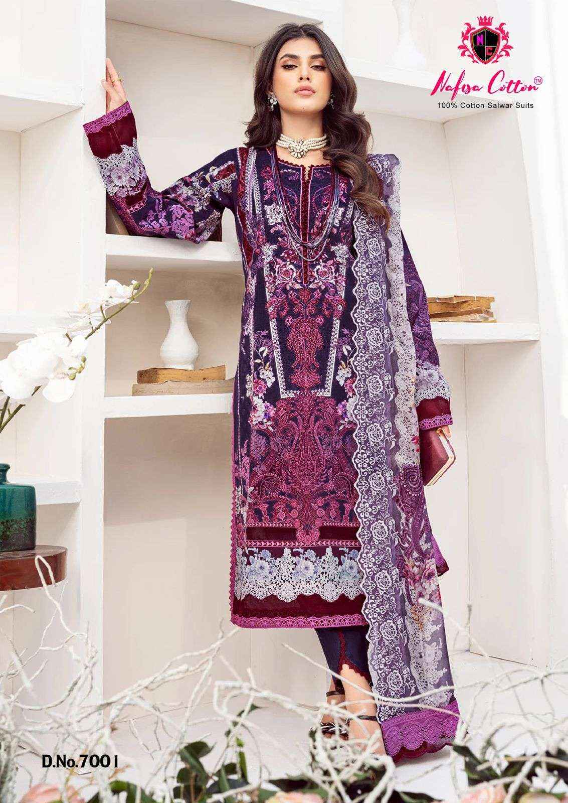 NAFISA COTTON SAFINA VOL 7 COTTON DIGITAL PRINT SUIT ( 6 PCS CATALOG )