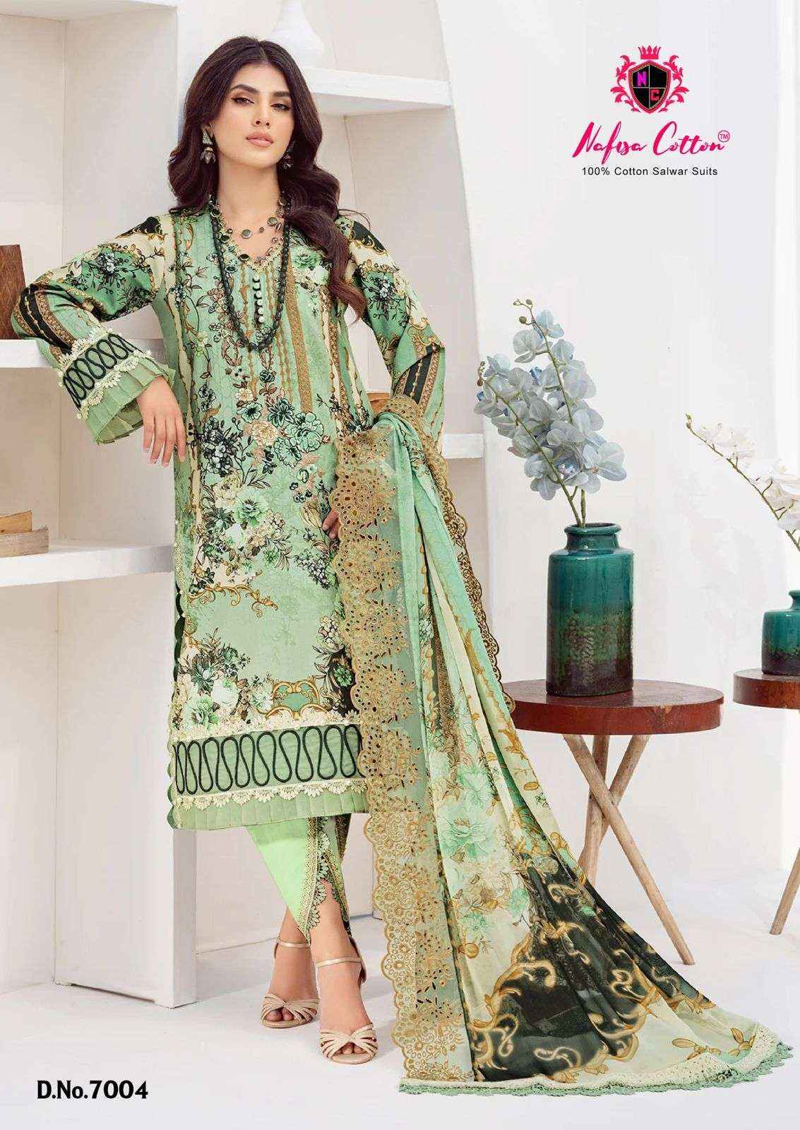 NAFISA COTTON SAFINA VOL 7 COTTON DIGITAL PRINT SUIT ( 6 PCS CATALOG )