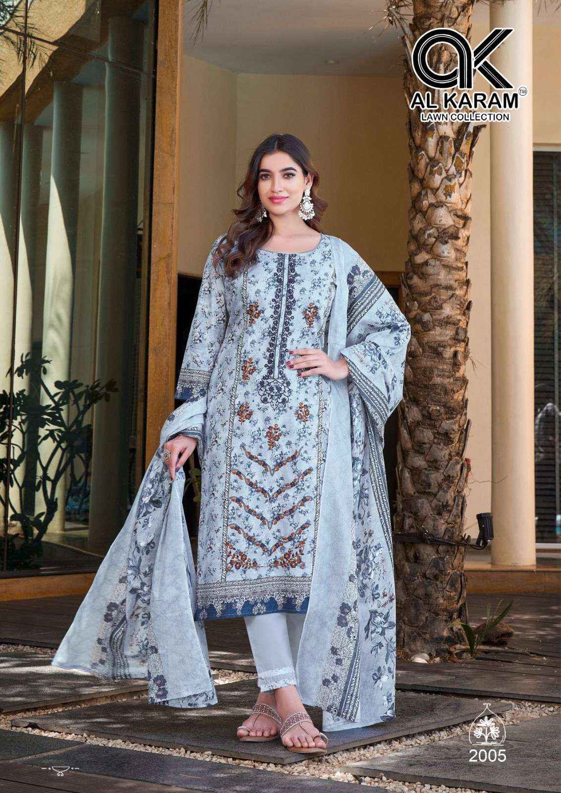 Al Karam Bin Ubaid Vol 2 Buy Cotton Pakistani Suits ( 6 Pcs Catalog )