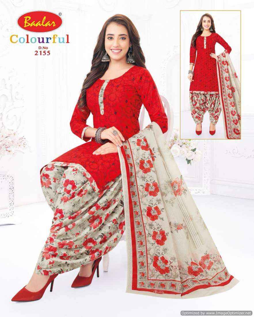 Baalar Colourful Vol 21 Pure Cotton Salwar Suits Wholesale Price ( 36 Pcs Catalog )