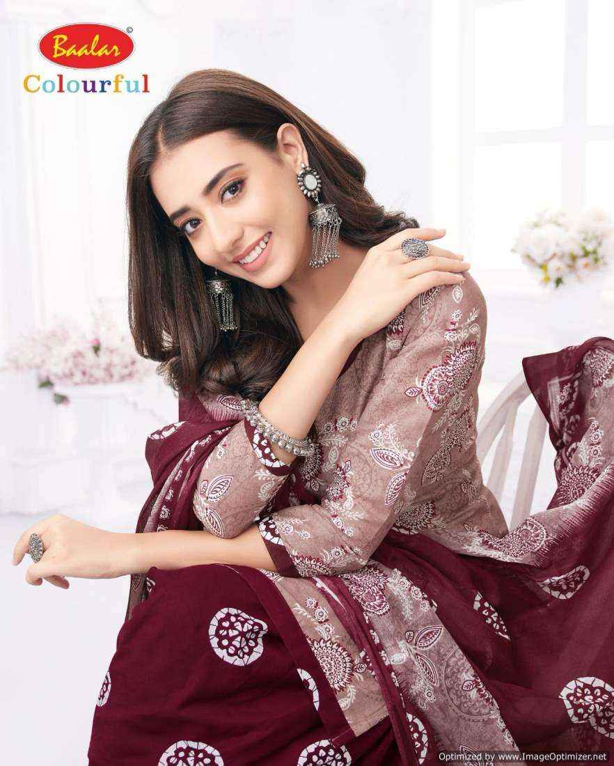 Baalar Colourful Vol 21 Pure Cotton Salwar Suits Wholesale Price ( 36 Pcs Catalog )