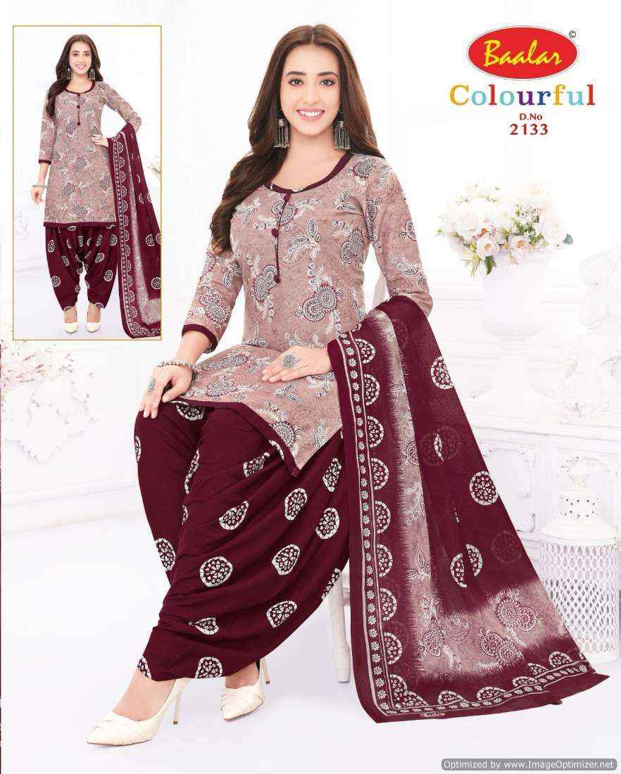 Baalar Colourful Vol 21 Pure Cotton Salwar Suits Wholesale Price ( 36 Pcs Catalog )