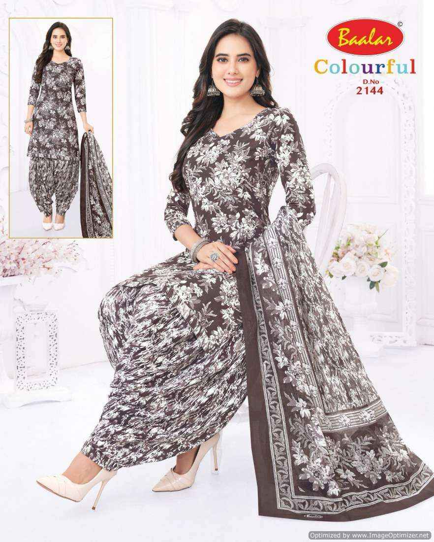 Baalar Colourful Vol 21 Pure Cotton Salwar Suits Wholesale Price ( 36 Pcs Catalog )