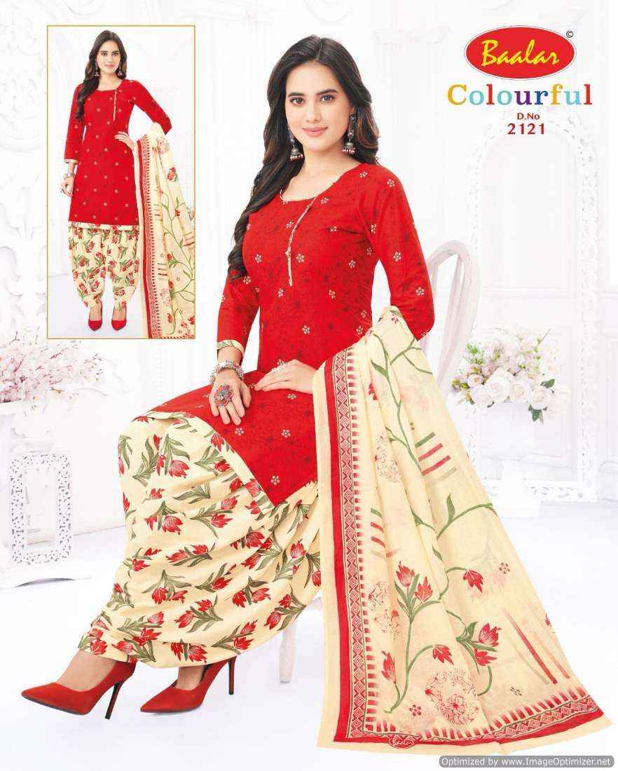 Baalar Colourful Vol 21 Pure Cotton Salwar Suits Wholesale Price ( 36 Pcs Catalog )