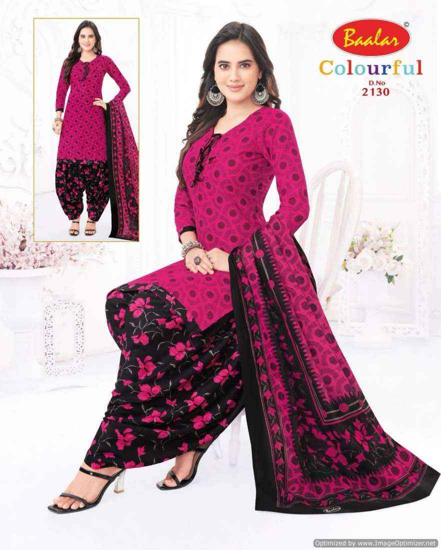 Baalar Colourful Vol 21 Pure Cotton Salwar Suits Wholesale Price ( 36 Pcs Catalog )