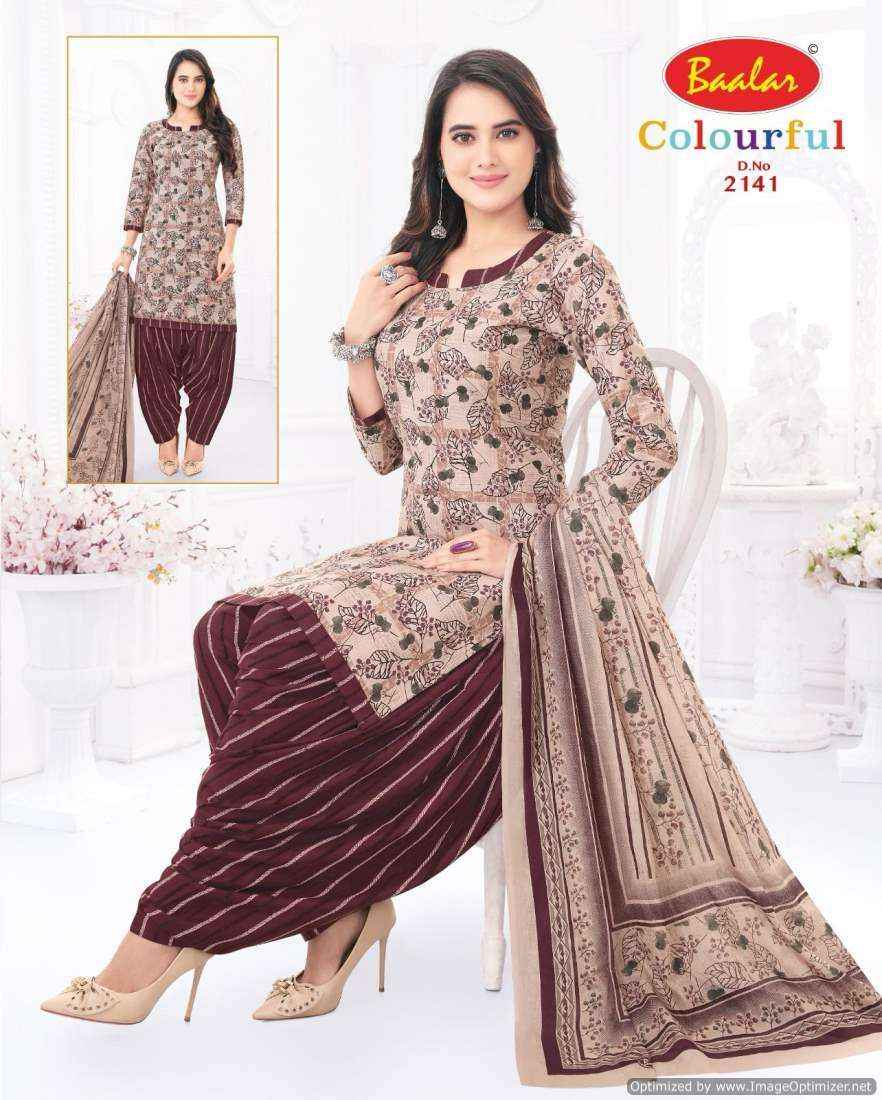 Baalar Colourful Vol 21 Pure Cotton Salwar Suits Wholesale Price ( 36 Pcs Catalog )