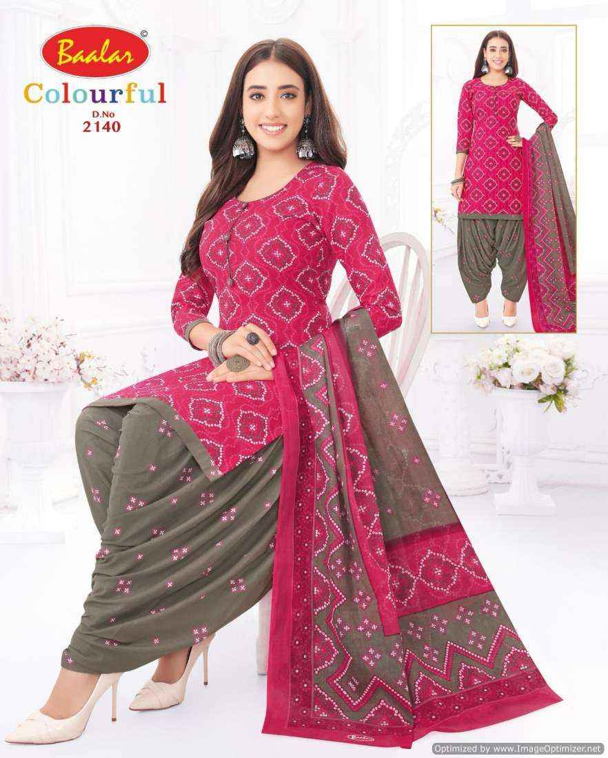 Baalar Colourful Vol 21 Pure Cotton Salwar Suits Wholesale Price ( 36 Pcs Catalog )