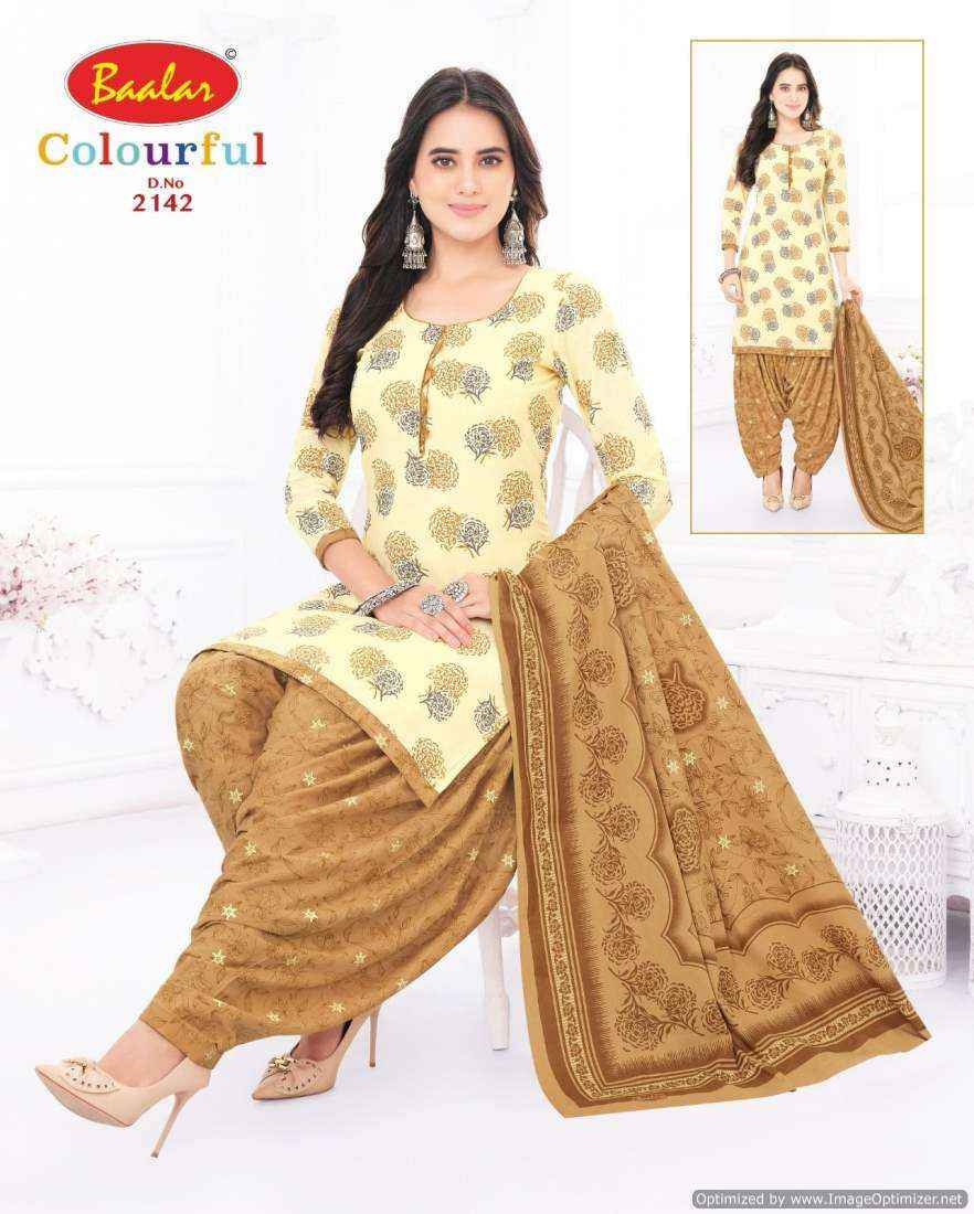 Baalar Colourful Vol 21 Pure Cotton Salwar Suits Wholesale Price ( 36 Pcs Catalog )