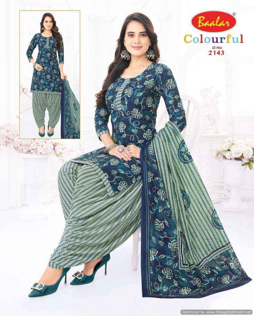 Baalar Colourful Vol 21 Pure Cotton Salwar Suits Wholesale Price ( 36 Pcs Catalog )