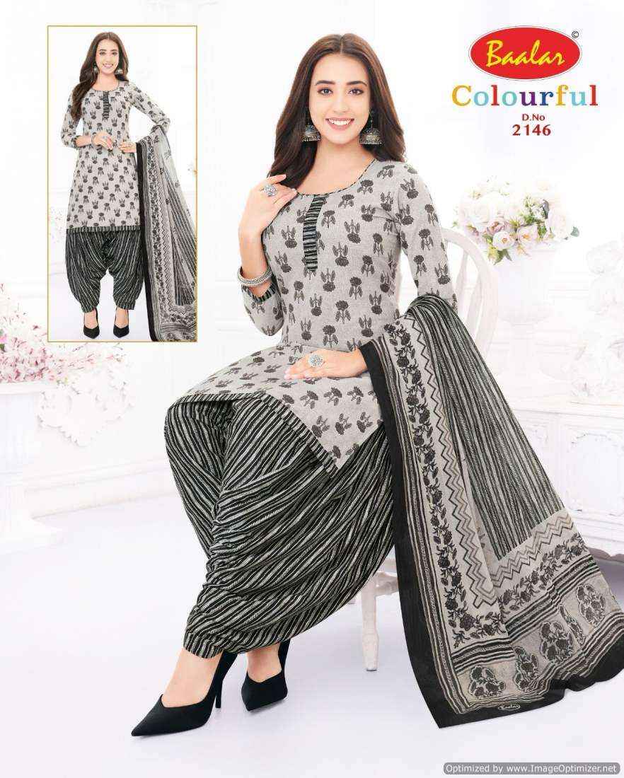 Baalar Colourful Vol 21 Pure Cotton Salwar Suits Wholesale Price ( 36 Pcs Catalog )