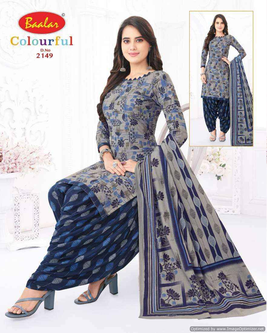 Baalar Colourful Vol 21 Pure Cotton Salwar Suits Wholesale Price ( 36 Pcs Catalog )