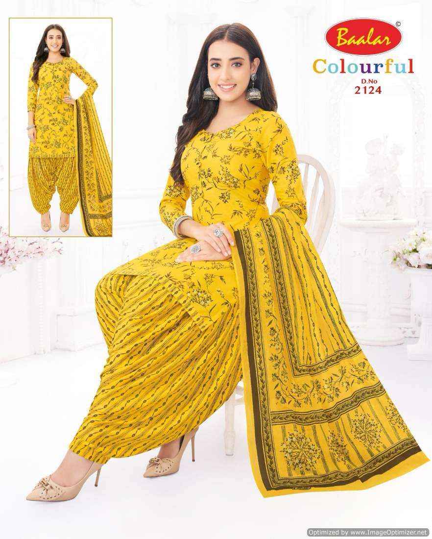 Baalar Colourful Vol 21 Pure Cotton Salwar Suits Wholesale Price ( 36 Pcs Catalog )