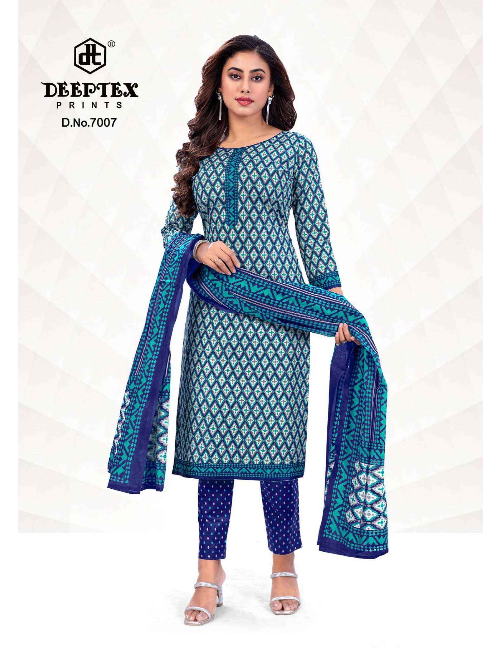 DEEPTEX PRINTS AALIZA VOL 7 COTTON DRESS MATERIAL ( 10 PCS CATALOG )