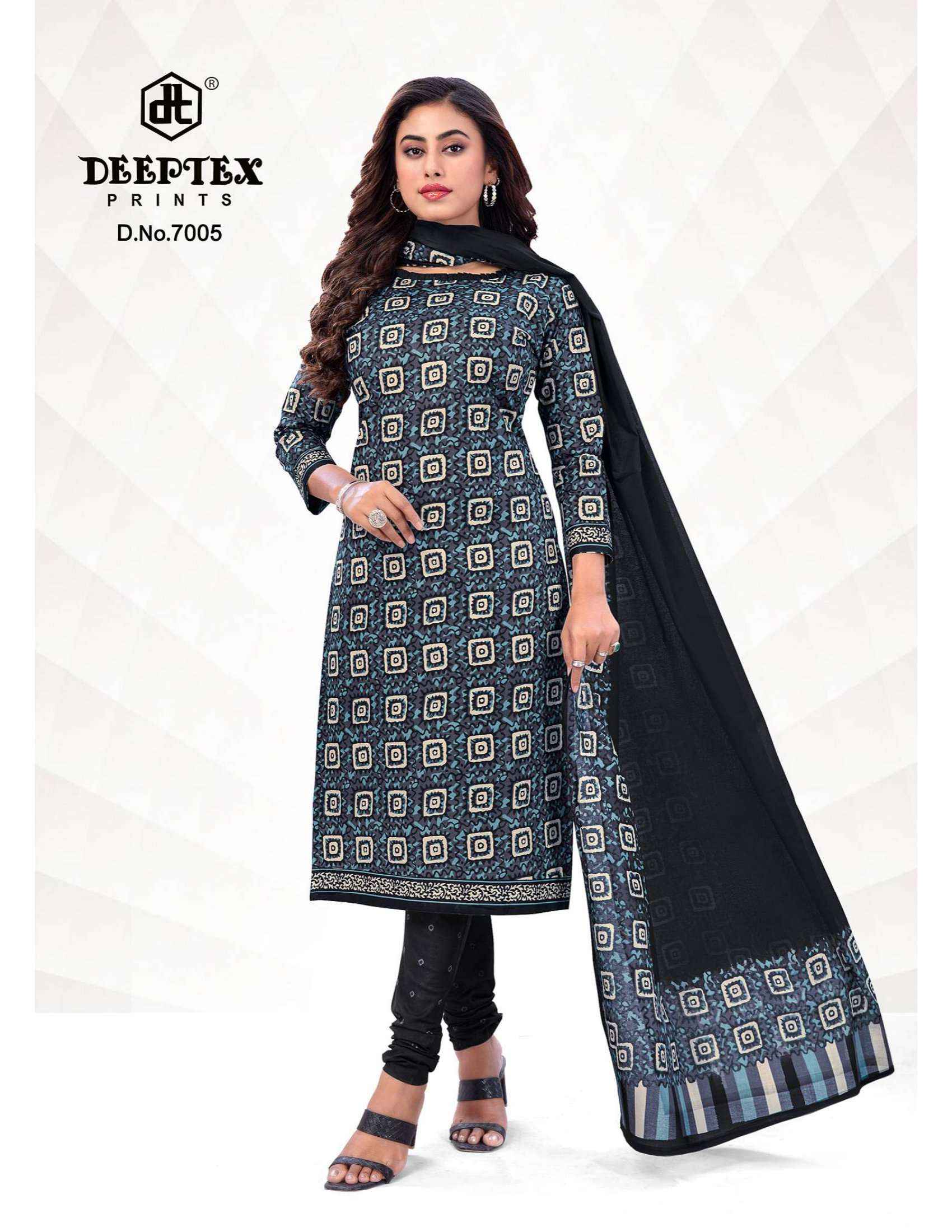 DEEPTEX PRINTS AALIZA VOL 7 COTTON DRESS MATERIAL ( 10 PCS CATALOG )