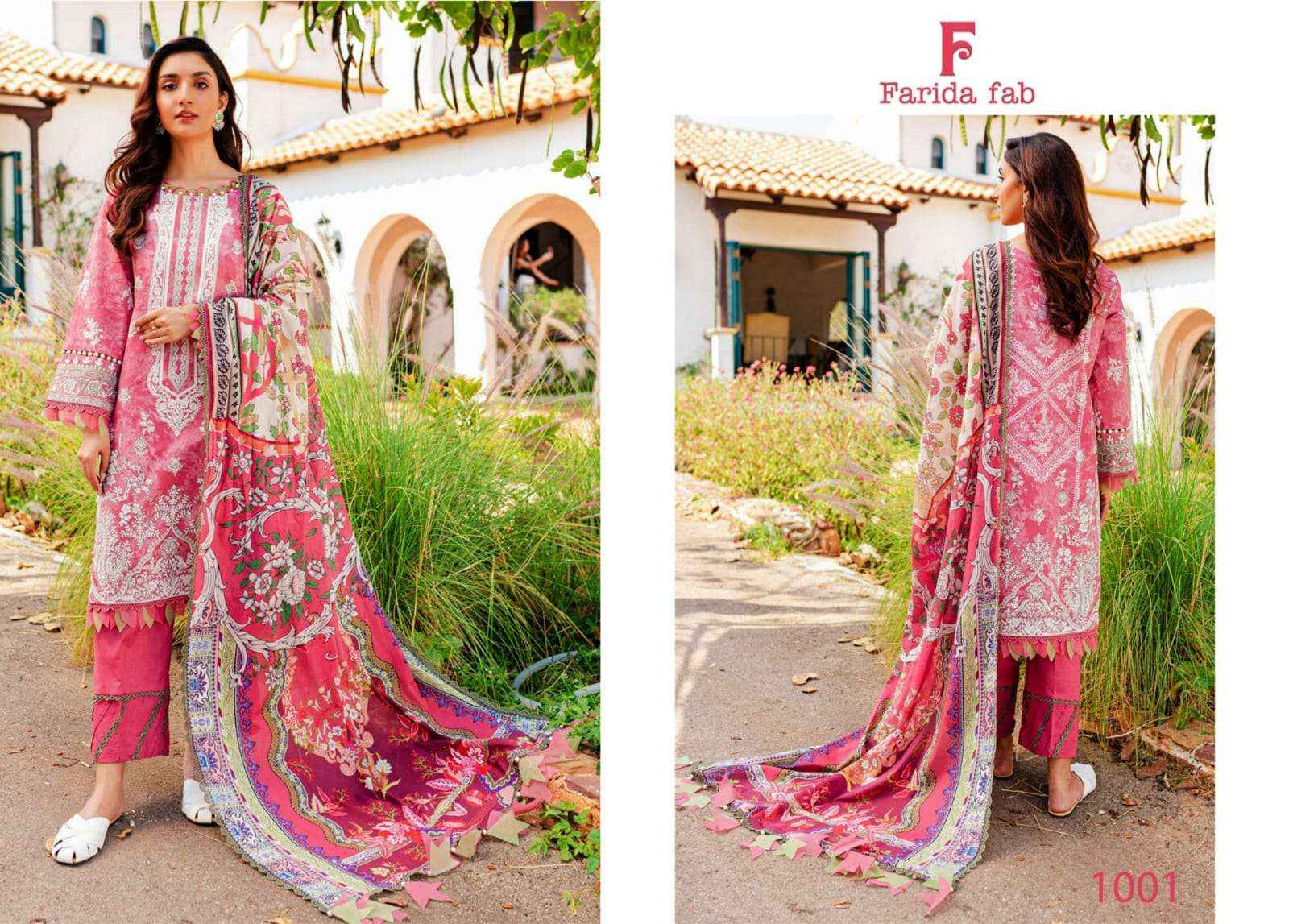 FARIDA FAB KARACHI PRINT VOL 1 COTTON PAKISTANI SUIT ( 6 PCS CATALOG )