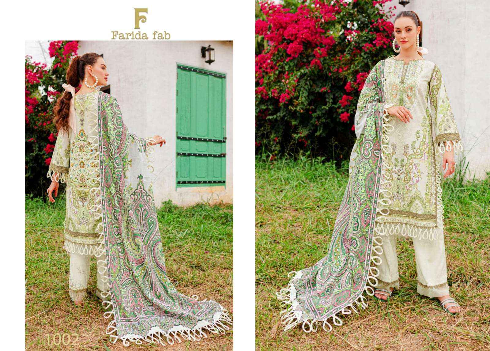 FARIDA FAB KARACHI PRINT VOL 1 COTTON PAKISTANI SUIT ( 6 PCS CATALOG )