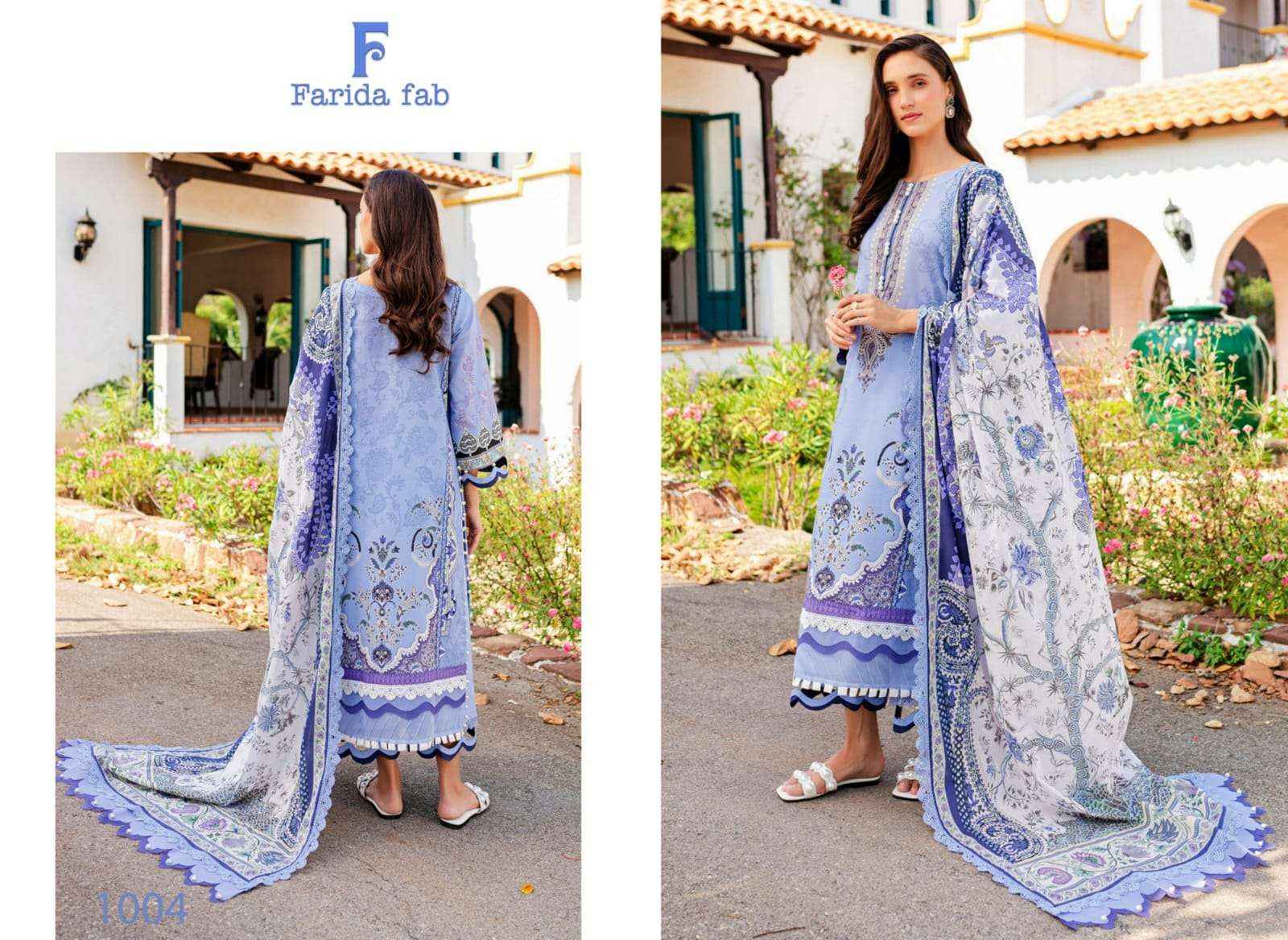 FARIDA FAB KARACHI PRINT VOL 1 COTTON PAKISTANI SUIT ( 6 PCS CATALOG )