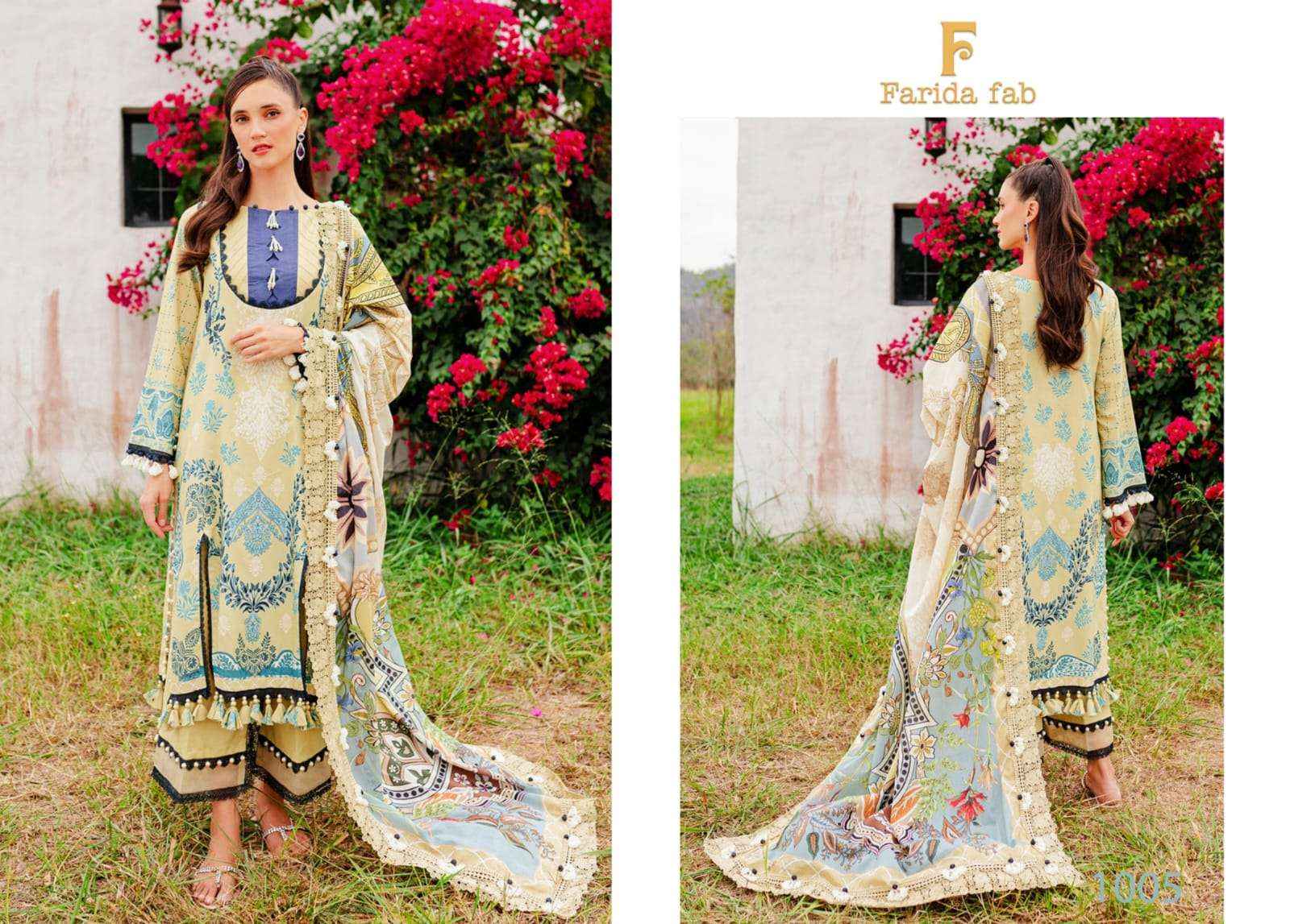 FARIDA FAB KARACHI PRINT VOL 1 COTTON PAKISTANI SUIT ( 6 PCS CATALOG )