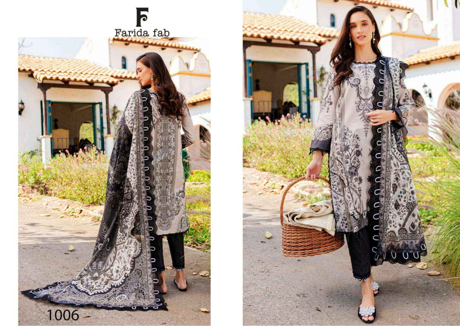 FARIDA FAB KARACHI PRINT VOL 1 COTTON PAKISTANI SUIT ( 6 PCS CATALOG )