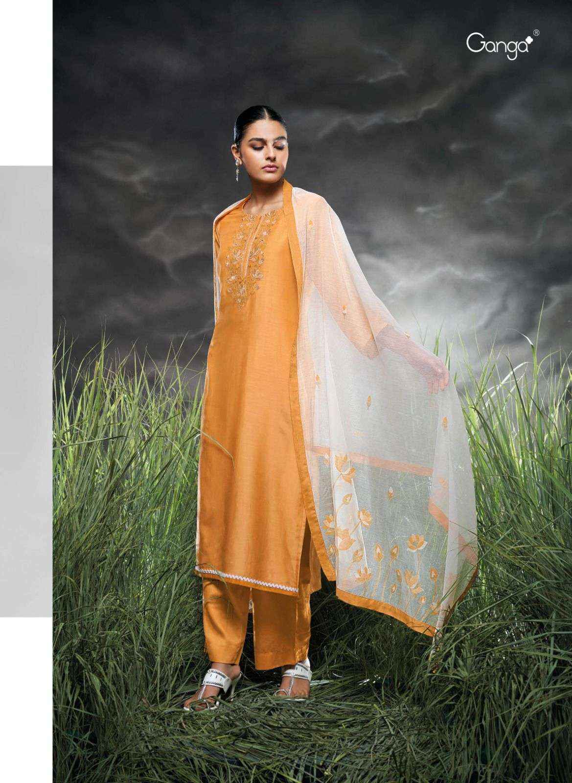 Ganga dress materials best sale